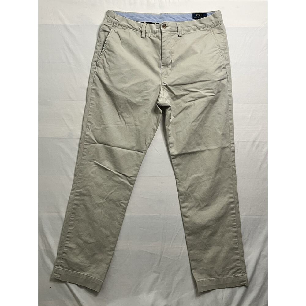 Polo Ralph Lauren Stretch Straight Fit Chino Pants Men’s 34x32 Beige Khaki